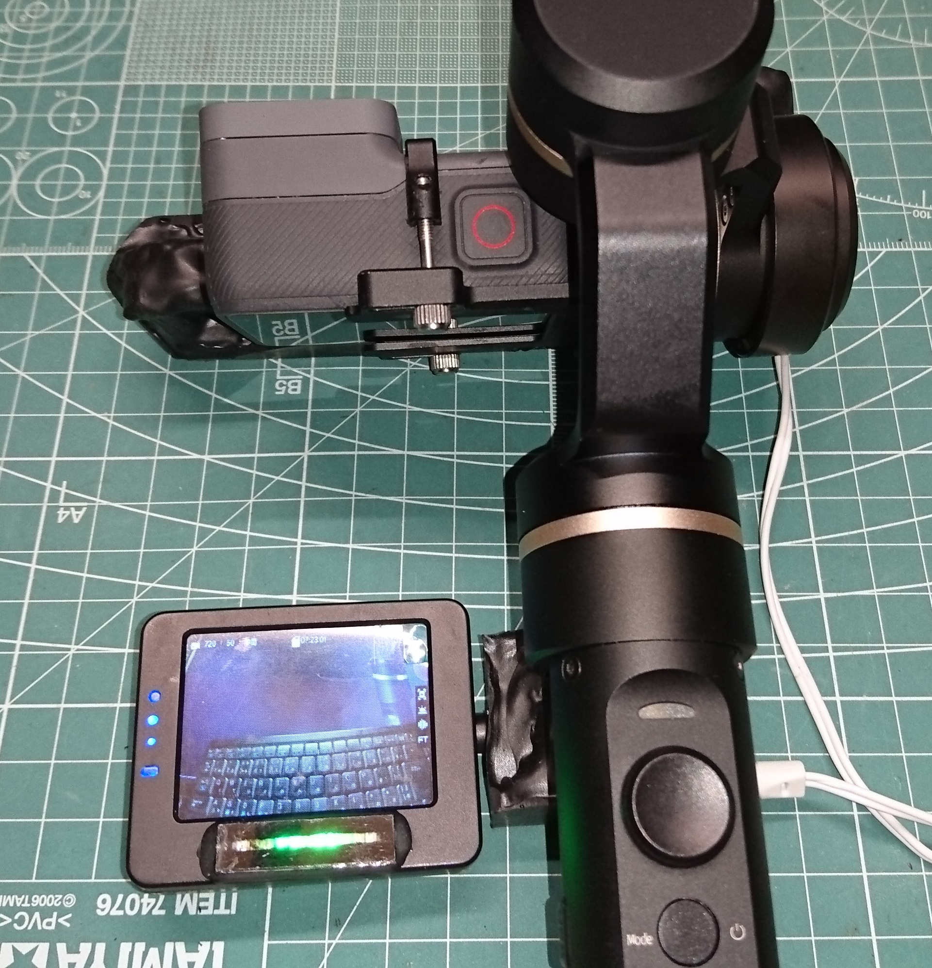 FEIYU TECH G5 ジンバル GoPro Hero5 専用モニター取り付け ファイナル – トゥモブロ